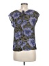 Odille 100% Rayon Blue Short Sleeve Blouse Size 6 - photo 2