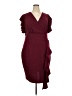 Miusol Burgundy Cocktail Dress Size 4XL - photo 1