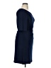 MSK Solid Blue Casual Dress Size XL - photo 4