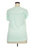 Merona 100% Rayon Green Short Sleeve Top Size XXL - photo 2