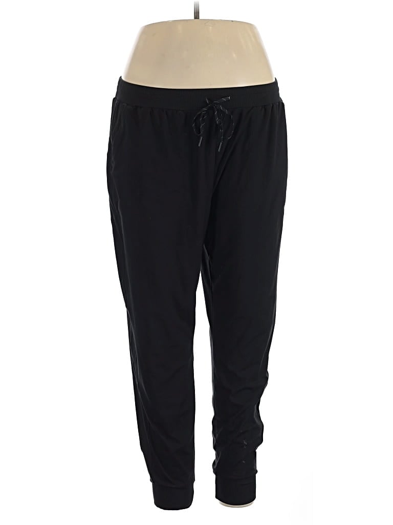 Pre-owned Zella Track Pants In Black
