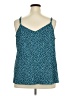 Torrid Teal Sleeveless Blouse Size 2X Plus (2) - photo 2