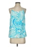 Lilly Pulitzer 100% Silk Blue Sleeveless Silk Top Size S - photo 1