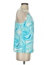 Lilly Pulitzer 100% Silk Blue Sleeveless Silk Top Size S - photo 4
