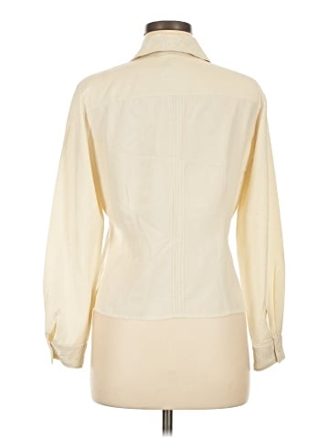 Lauren by Ralph Lauren Long Sleeve Silk Top (view 2)