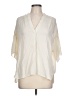 Vince. Ivory Short Sleeve Blouse Size L - photo 1
