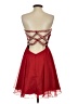 Alyce 100% Polyester Hearts Red Cocktail Dress Size 4 - photo 2