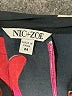 Nic + Zoe 100% Polyester Print Black Long Sleeve Blouse Size M - photo 7