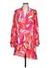 Rococo Sand 100% Viscose Print Orange Cocktail Dress Size L - photo 1