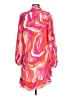 Rococo Sand 100% Viscose Print Orange Cocktail Dress Size L - photo 2