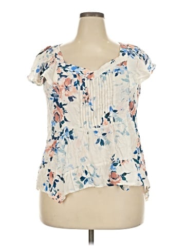 Maurices Short Sleeve Blouse (view 1)