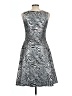 Elhoffer Essentials Animal Print Silver Cocktail Dress Size L - photo 2