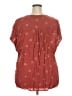 Torrid 100% Rayon Burgundy Short Sleeve Blouse Size 3X Plus (3) - photo 2