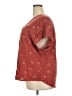 Torrid 100% Rayon Burgundy Short Sleeve Blouse Size 3X Plus (3) - photo 5