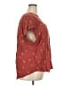 Torrid 100% Rayon Burgundy Short Sleeve Blouse Size 3X Plus (3) - photo 4
