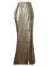Line & Dot Metallic Gold Formal Skirt Size S - photo 2