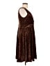 Grace Karin Animal Print Brown Cocktail Dress Size L - photo 4