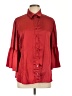 Finley 100% Polyester Red 3/4 Sleeve Blouse Size L - photo 1