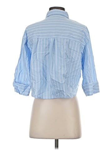 Zara 3/4 Sleeve Button-Down Shirt (view 2)
