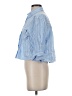 Zara Stripes Blue 3/4 Sleeve Button-Down Shirt Size S - photo 5
