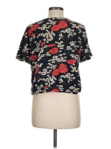 Madewell Novel Tie-Front Top in Hillside Daisies (view 2)
