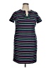 Talbots Stripes Blue Casual Dress Size 1X - photo 1