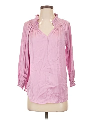 Joan Vass New York 3/4 Sleeve Blouse (view 1)