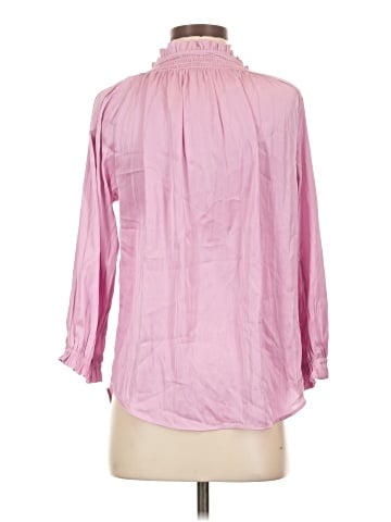 Joan Vass New York 3/4 Sleeve Blouse (view 2)