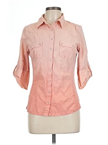 Style&Co 3/4 Sleeve Button-Down Shirt (view 1)
