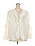 Torrid Ivory 3/4 Sleeve Blouse Size 3X Plus (3) - photo 1