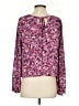 CAbi 100% Polyester Purple Long Sleeve Blouse Size XS - photo 2
