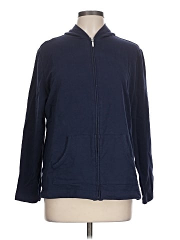 Karen Scott Sport Zip Up Hoodie (view 1)