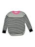 Gap Kids 100% Cotton Stripes Gray Pullover Sweater Size 130 cm / US 8 - photo 1