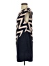 Peppermint 100% Polyester Chevron-herringbone Blue Casual Dress Size S - photo 5