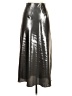LOFT Versa 100% Polyester Metallic Silver Faux Leather Skirt Size 00 Petite - photo 2