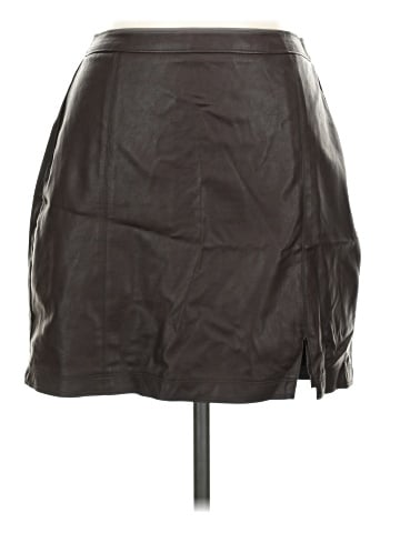 Abercrombie & Fitch Faux Leather Skirt (view 1)