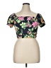 Old Navy Floral Black Tube Top Size 14 - 16 - photo 1