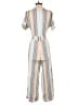 Caslon Stripes Ivory Jumpsuit Size XS - photo 2