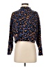 Zara Animal Print Blue Turtleneck Sweater Size S - photo 1