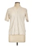 Pendleton Ivory Short Sleeve Blouse Size Lg Petite - photo 1