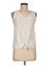 Ann Taylor LOFT Ivory Sleeveless T-Shirt Size M (petite) - photo 1