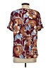 Ann Taylor LOFT 100% Polyester Burgundy Short Sleeve Blouse Size S - photo 2