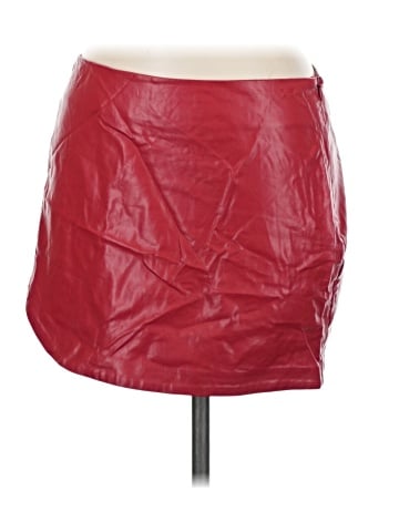 Cotton Candy LA Faux Leather Skirt (view 1)