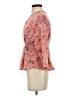 Topshop 100% Polyester Pink 3/4 Sleeve Blouse Size 4 - photo 5
