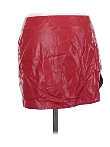 Cotton Candy LA Faux Leather Skirt (view 2)