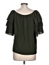Chenault 100% Polyester Green Short Sleeve Blouse Size L - photo 2