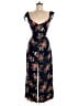 Reformation 100% Viscose Floral Blue Jumpsuit Size 6 - photo 1