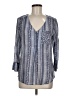 Fred David Blue 3/4 Sleeve Blouse Size M - photo 1