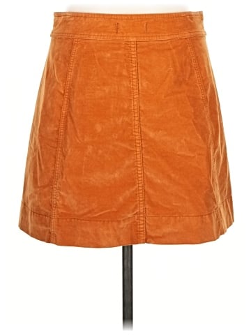 Madewell Velveteen A-Line Mini Skirt: Button-Front Edition (view 2)