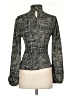 MNG Tweed Black Long Sleeve Blouse Size S - photo 2
